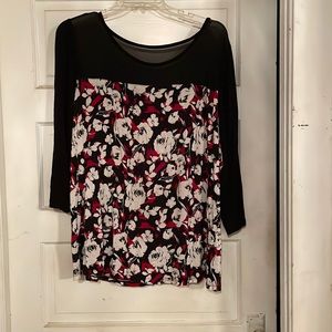 Lane Bryant floral blouse